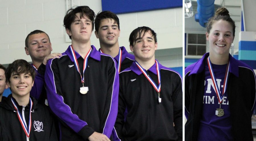 Port Neches-Groves swimmers advanced to the regional meet after a successful District 23-5A meet in Beaumont.