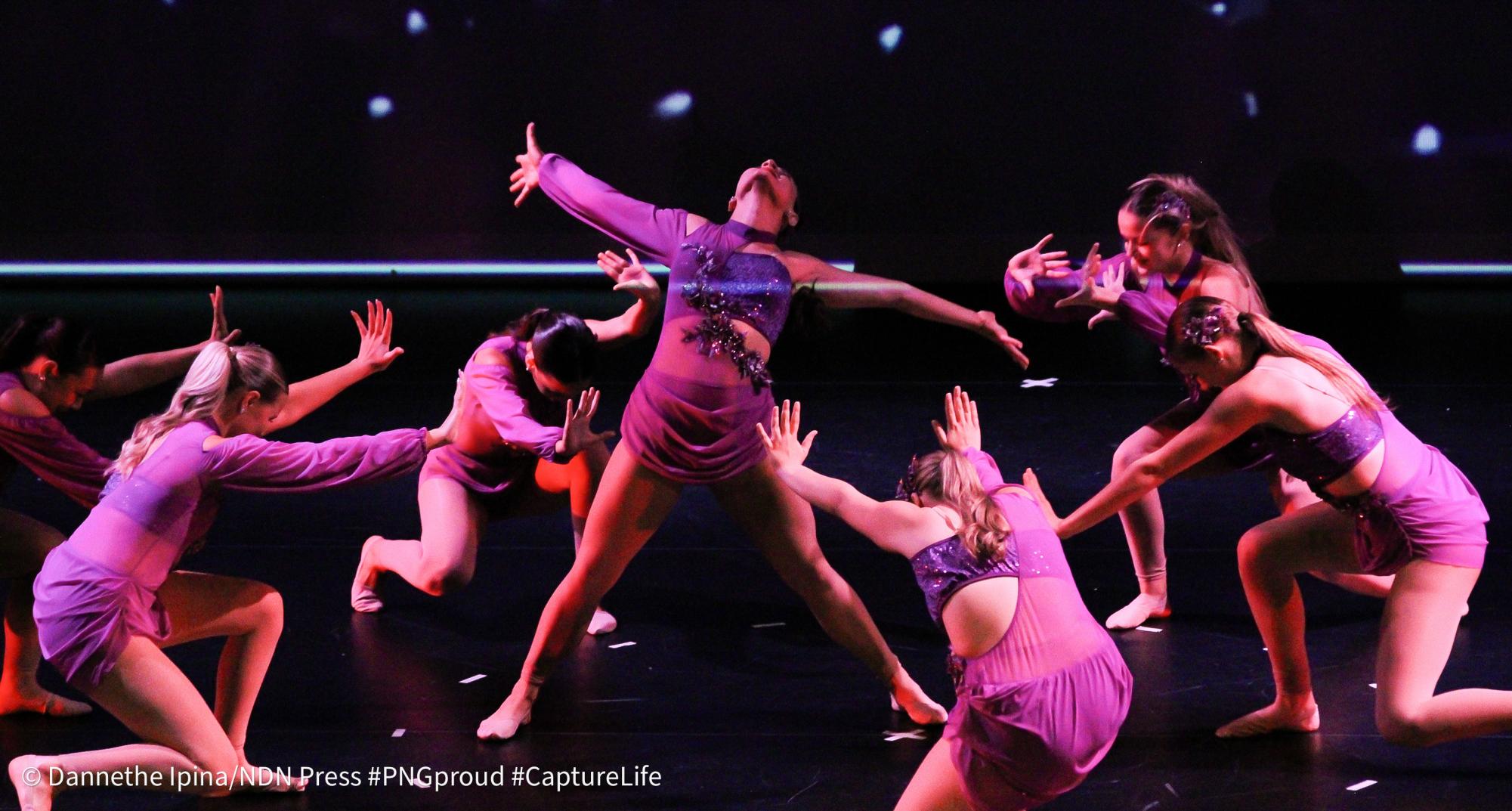 The Indianettes' annual spring show was held on Saturday, April 11 at the Julie Rogers Theatre in Beaumont. The show, this year title "Purple Reign," included dances that included a royalty theme. Along with dances from the entire team, the show featured solos, grade-level dances, the first performances from incoming Indianettes and other special performances and acts. (Dannethe Ipina/NDN Press)